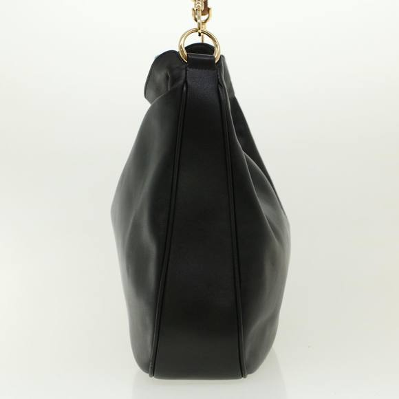 GUCCI Bamboo Hand Bag Leather 2way Black 001.2852.1577.0 Auth 41403 - Picture 4 of 16